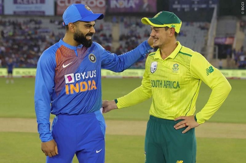 Kohli and Quinton De Kock (Picture courtesy BCCI)